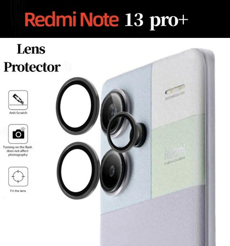 Aros Protectores De Cámara De Xiaomi Redmi Note 13 Pro+ Plus