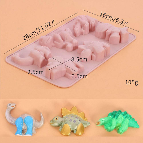 Molde De Silicona For Pastel De Dinosaurio.