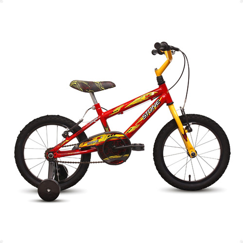 Bicicleta Infantil Aro 16 Hulk Menino Ktx Cor Vermelho/amarelo