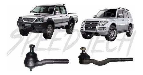 Kit 02 Terminal Interno + Externo L200 Pajero 4x2 4x4 Novo