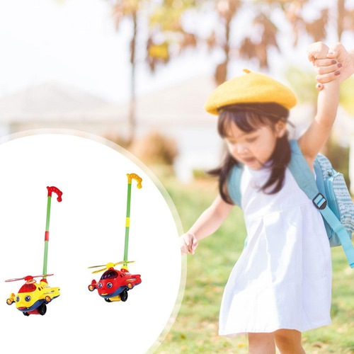 2x Brinquedo De Empurrar Com Música Habilidades Motoras