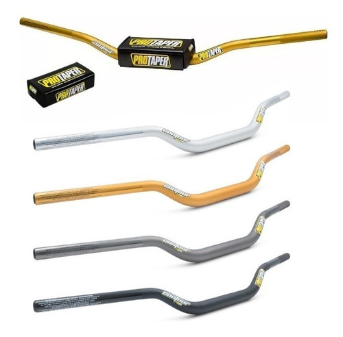 Imagen 2 de 5 de Manubrio Pro Taper Contour Atv Cuatriciclo Dorado Juri Atv