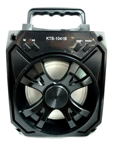 Caixa De Som Portatil Com Bluetooth Kts-1041b- Cor Preta