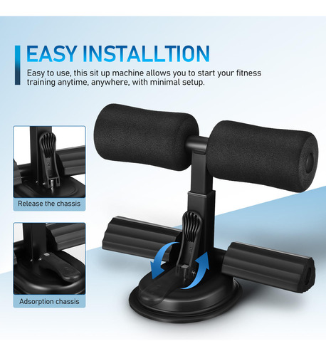 Barra De Asiento Para Abdominales, Soporte De Suelo Ajustabl
