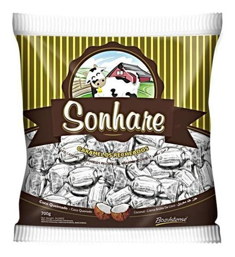 Bala Sonhare Coco Queimado 600gr