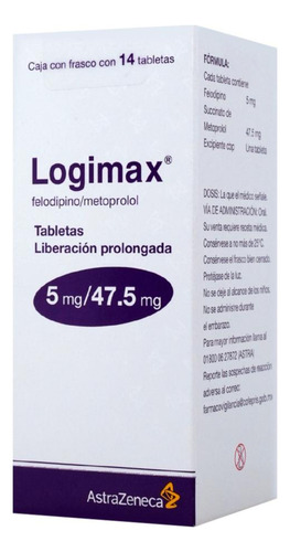 Logimax Tabletas De Liberación Prolongada 5 Mg/47,5 Mg, 14 Tabletas