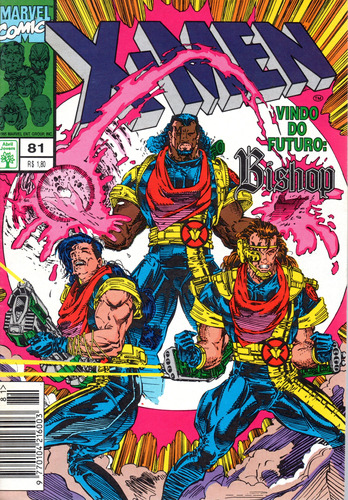 X-men N° 81 - 84 Páginas Em Português - Editora Abril - Formato 13,5 X 19 - Capa Mole - 1995 - Bonellihq Cx03 Abr24