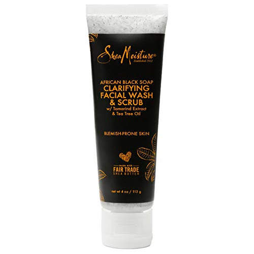 Shea Moisture African Black Soap Problem Facial Wash & Scrub