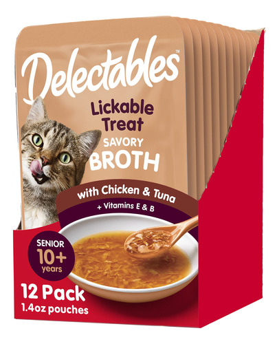 Hartz Delectables Savory Broths Senior 10+ - Golosinas Para