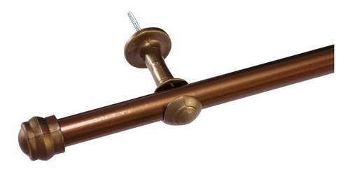 Kit Varão 1,5 Metros 19mm Ferro Revestido Cores Cor Ouro Velho