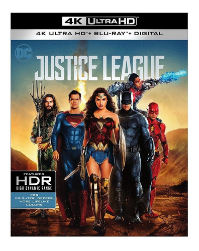 Blu Ray 4k Liga Da Justiça  - Pronta Entrega
