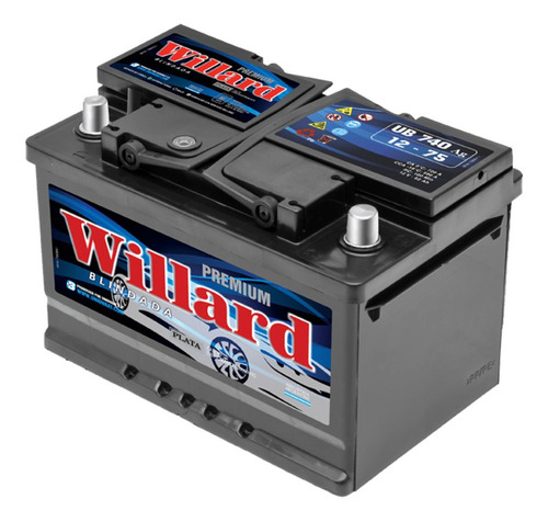 Bateria Willard Ub740 12x75 Plata, Gnc Gasolero Bora Ranger 