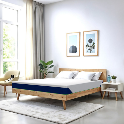 Colchon King Size Espuma Zen Memory Foam Drjoohn 20 Cm Blanco