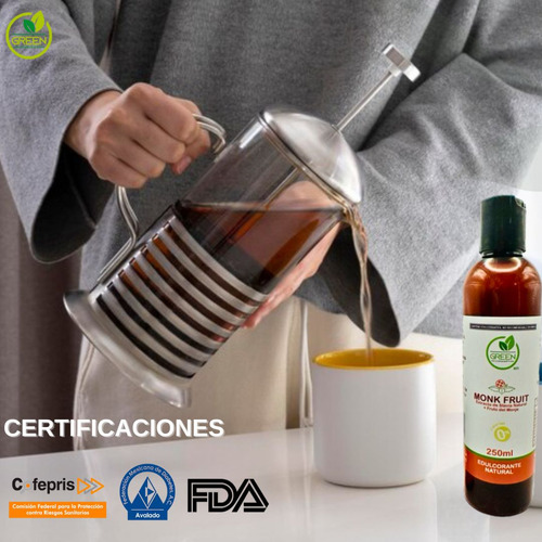 Endulzante Monk Fruit / Fruta Del Monje 250ml Stevia Líquida