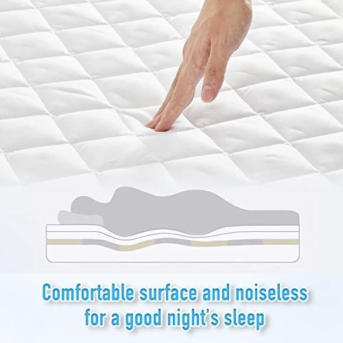 Protector De Colchón Hyleory Queen Size, Impermeable, Breath
