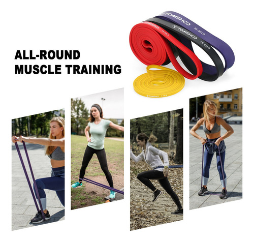 Bandas 4 Piezas Pull Up Assistance Bandas Set Loop De Resist