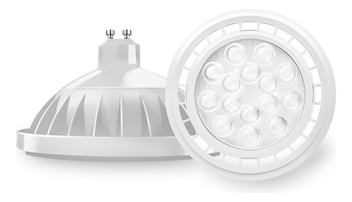 Lampara Ar111 Led 11w Gu10 Cuerpo Blanco Macroled