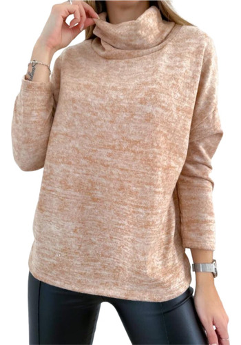 Sweater Polerón De Mujer Lanilla Cashmire Amplio Premium