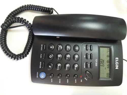 Telefone Fixo Elgin Tcf 3000 Preto