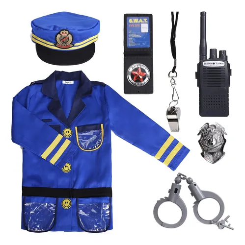 Kit De Disfraz De Oficial De Policía Sepco Para Niños