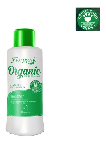 Imagem 1 de 2 de Shampoo Antirresíduo Quiabo E Argan 300ml - Fiorganic