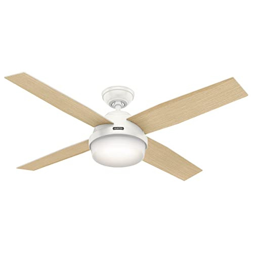 Ventilador Techo Blanco 52'' Led Y Control Remoto.