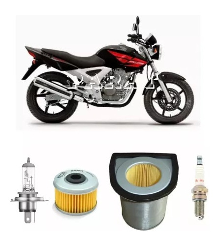 Kit Filtros Wega + Lampara + Bujia Honda Twister 250 - Gutti