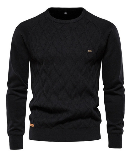 Men's Solid Color Long Sleeve Knit Shirt1