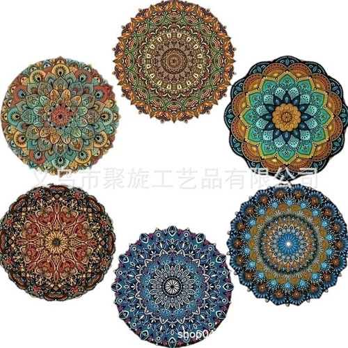 Posavasos Antideslizantes, Lavables A Mano, Con Flores Y Mad
