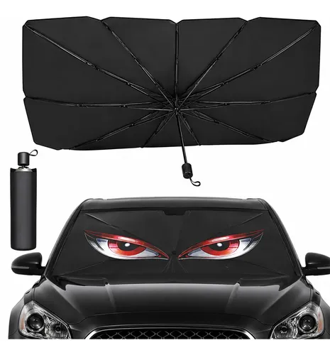 Quebra Sol Para Brisa Carro Com Estampa De Olho De Aguia - R$ 35,9