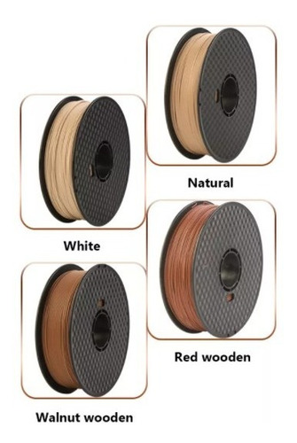Imagen 5 de 10 de Filamento Pla+ - Makora3d - Madera 4 Tipos - Wood