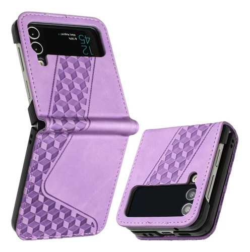 Funda De Piel De Lujo For Samsung Z Flip 4 3 5g Cover Funda