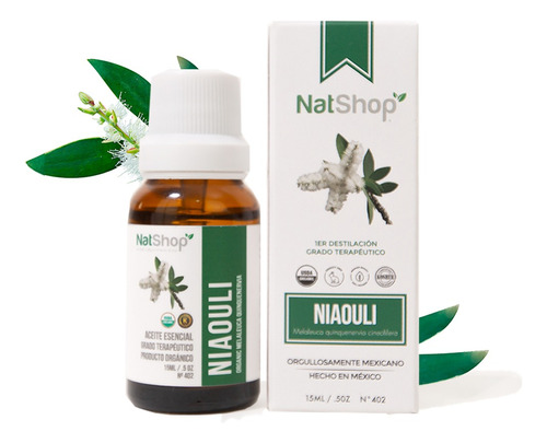 Aceite Esencial Niaouli Orgánico 15ml - Natshop