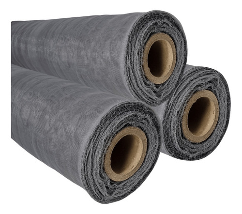 Tela Nylon Cinza 2 X 83 Metros Para Insetos E Mosquitos