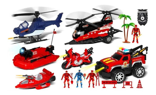 Set De Juegos Xingao Toys Bomberos 911-11