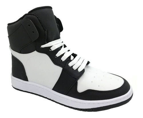 Imagen 4 de 9 de Zapatillas Botitas Cuero Pu, Urbanas, Informales
