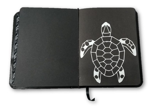 Imagem 2 de 8 de Caderno Com Folha Preta Sketchbook Bullet Journal, Notebook