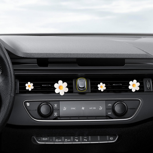 Clips De Ventilación De Flores De Margarita Clips De Coche A
