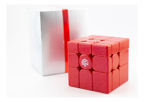 Cubo Mágico De 3x3x3 Piezas Gan Mirror Rojo Color Rojo