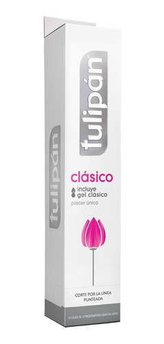Tulipán Preservativos De Látex Clásico Lubricante X 16 Cajas