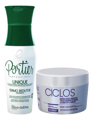 Portier Unique 250ml + Ciclos B-tox Violet Matizador 250g