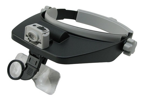 Imagen 1 de 4 de Lupa De Cabeza Luz Led Lentes Intercambiables