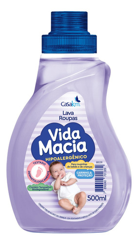 Lava Roupas Liquido Vida Macia 500ml