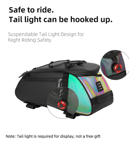 Bolsa Para Asiento Trasero, Bolsa Reflectante De Gran Capaci