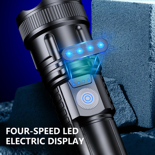 Linterna Led En V Con Chip De Linterna Alta, Carcasa De Alum