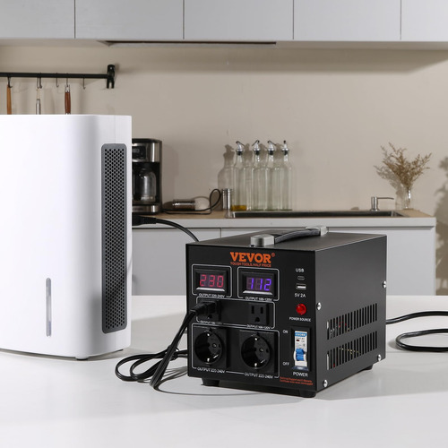 Transformador Conversor De Tensão Vevor 500w 110v/220v Com S