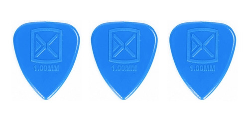 Kit 3 Palheta P/ Guitarra Violão Ibox 1.0mm Azul Blue