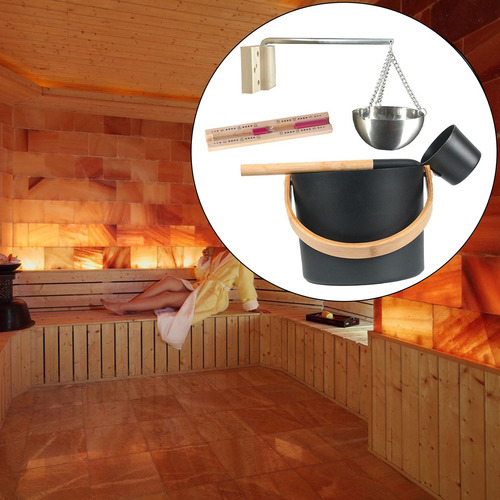 Cubo De Sauna De 7 L, Kit De Accesorios Para Spa Resistente