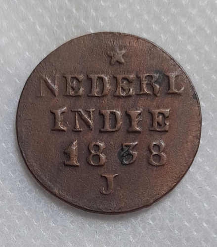 Moneda 1 Centimo Indias Holandesas (sumatra), Año 1838, E7