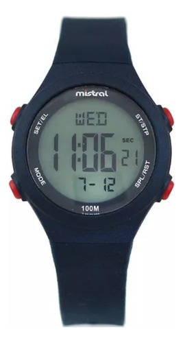 Reloj Mistral Mujer Gdx-bbd-02 Caucho Digital 100m